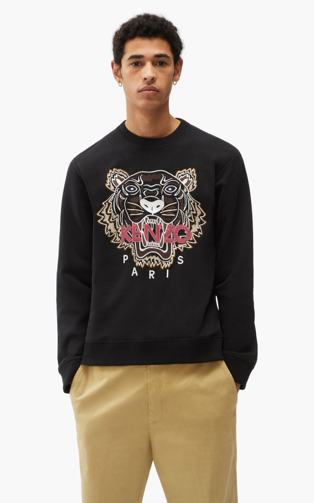 Sweat Kenzo Tiger Homme Noir | UBFN-31560